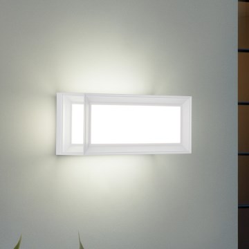 Brilagi - Aplică LED de exterior PARKER, 12W, 230V, 3000/4500/6000K, alb, IP44