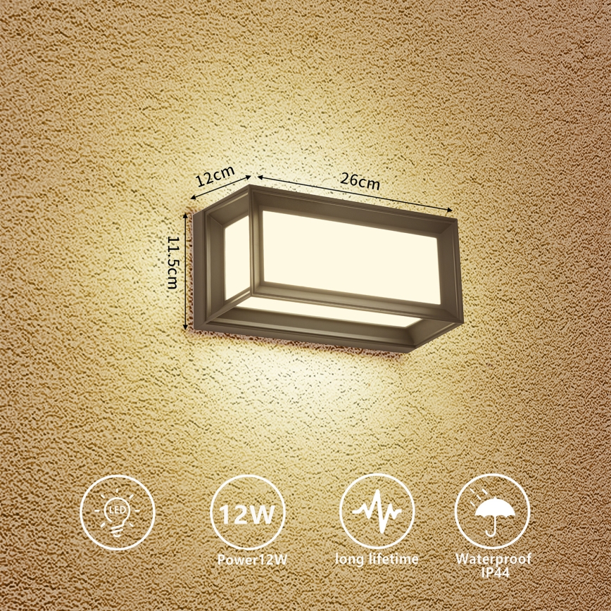 Brilagi - Aplica LED de exterior PARKER LED/12W/230V antracit IP44