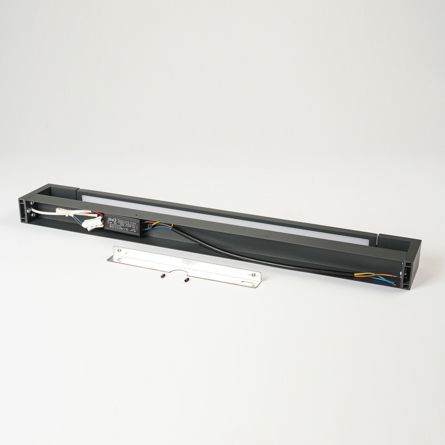 Brilagi - Aplica de perete exterior LED AQUA LINE, 18W, 230V, 60 cm, IP44, antracit, CRI 90