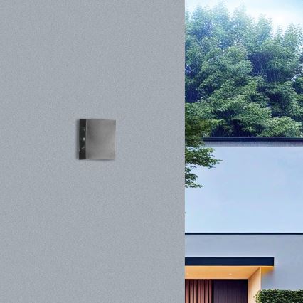 Brilagi - Aplica LED de exterior QUADRAY, 4W, 230V, antracit, IP65