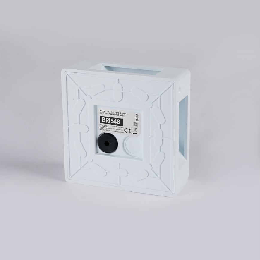 Brilagi - Aplică LED de exterior QUADRAY, 6W, 230V, albă, IP54