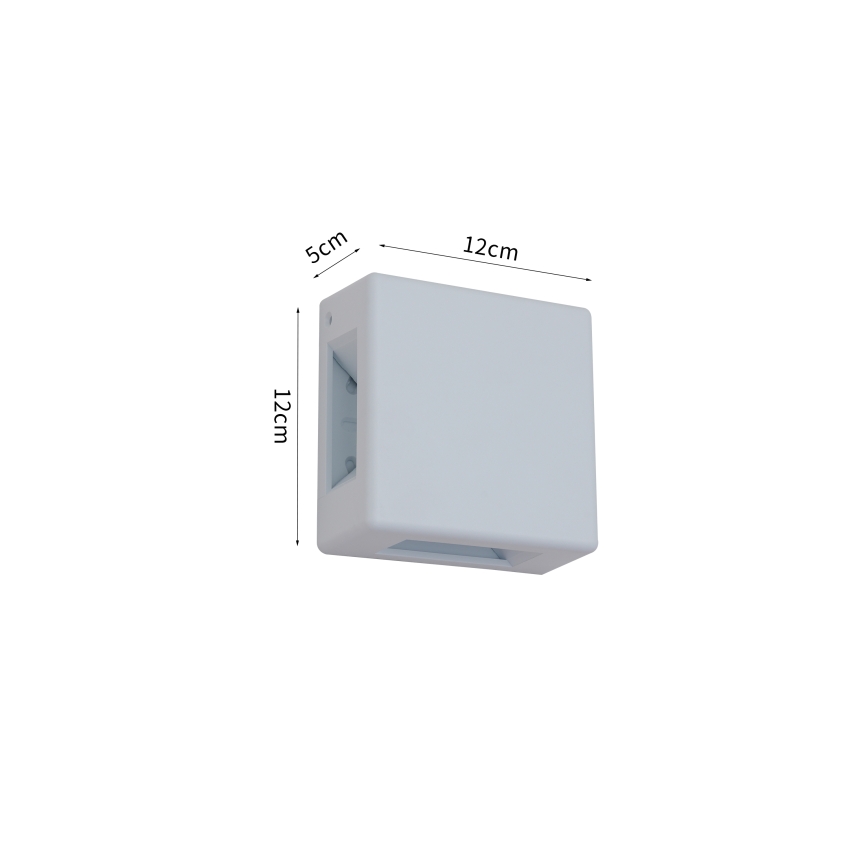 Brilagi - Aplică LED de exterior QUADRAY, 6W, 230V, albă, IP54