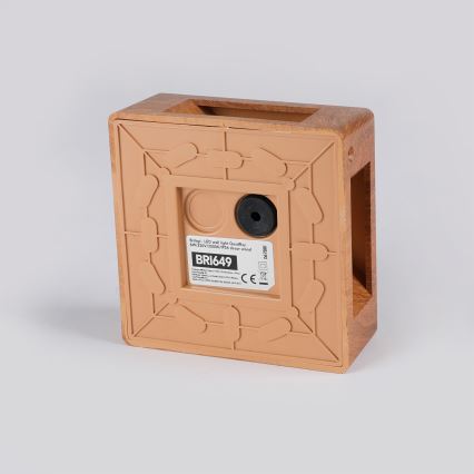 Brilagi - Aplică LED de exterior QUADRAY LED/6W/230V, decor lemn, IP54