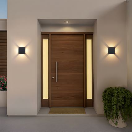 Brilagi - Aplică LED de exterior QUADRAY LED/6W/230V neagră IP54