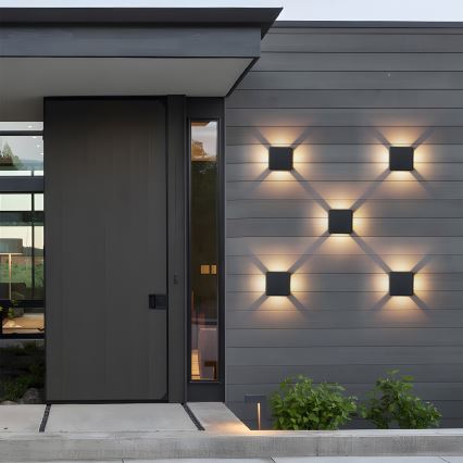 Brilagi - Aplică LED de exterior QUADRAY LED/6W/230V neagră IP54