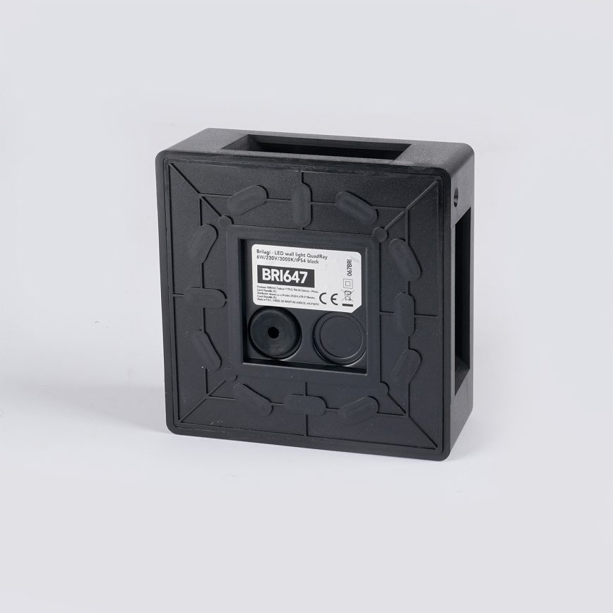 Brilagi - Aplică LED de exterior QUADRAY LED/6W/230V neagră IP54