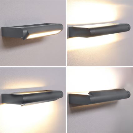 Brilagi - Aplică LED de exterior SALERNO LED/12W/230V 35,5 cm antracit IP65
