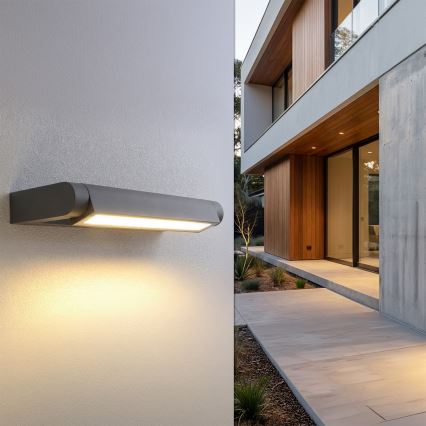 Brilagi - Aplică LED de exterior SALERNO LED/12W/230V 35,5 cm antracit IP65