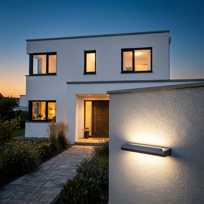 Brilagi - Aplică LED de exterior SALERNO LED/12W/230V 35,5 cm antracit IP65