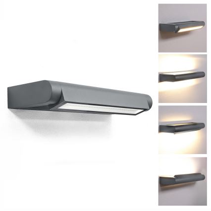 Brilagi - Aplică LED de exterior SALERNO LED/12W/230V 35,5 cm antracit IP65
