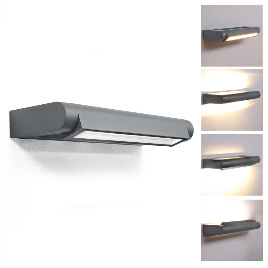 Brilagi - Aplică LED de exterior SALERNO LED/12W/230V 35,5 cm antracit IP65