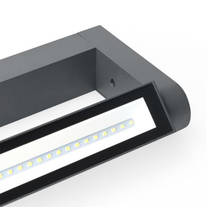 Brilagi - Aplică LED de exterior SALERNO LED/12W/230V 35,5 cm antracit IP65