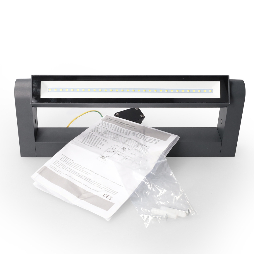 Brilagi - Aplică LED de exterior SALERNO LED/12W/230V 35,5 cm antracit IP65