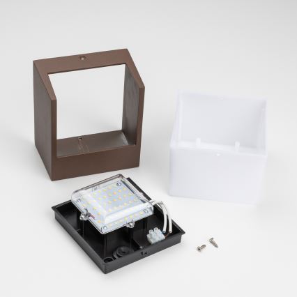 BRILAGI - Aplica LED de exterior TERNI LED/12W/230V maro IP44