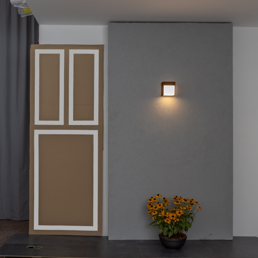 BRILAGI - Aplica LED de exterior TERNI LED/12W/230V maro IP44