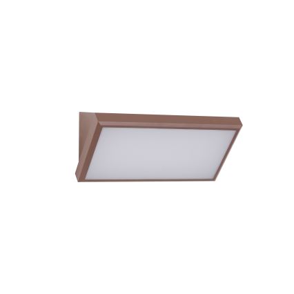 Brilagi - Aplică LED de exterior TRIANGLE, 20W, 230V, maro, IP65