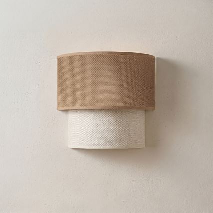Brilagi - Aplica LED de perete BOHO ECO, 1xE27/10W/230V, bej/crem