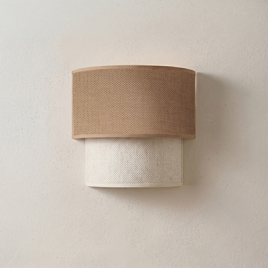 Brilagi - Aplica LED de perete BOHO ECO, 1xE27/10W/230V, bej/crem