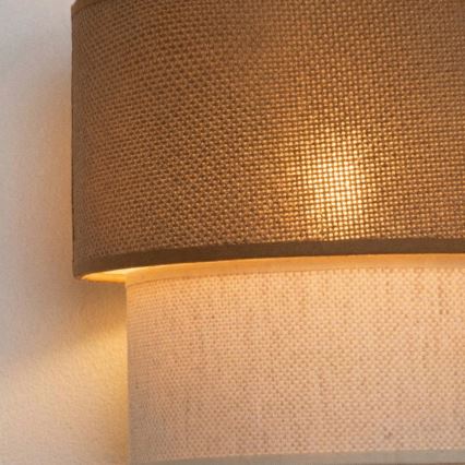 Brilagi - Aplica LED de perete BOHO ECO, 1xE27/10W/230V, bej/crem