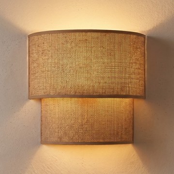 Brilagi - Aplică LED de perete BOHO ECO 1xE27/10W/230V bej