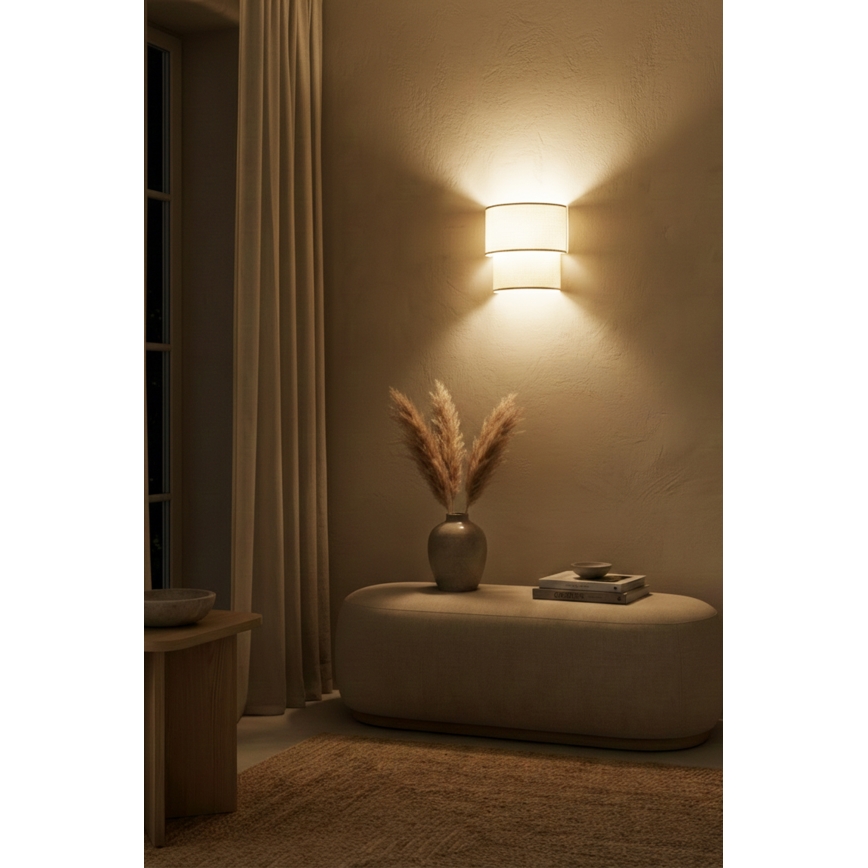 Brilagi - Aplică LED de perete BOHO ECO, 1xE27/10W/230V, crem