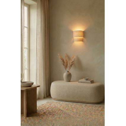 Brilagi - Aplica LED de perete BOHO ECO 1xE27/10W/230V crem