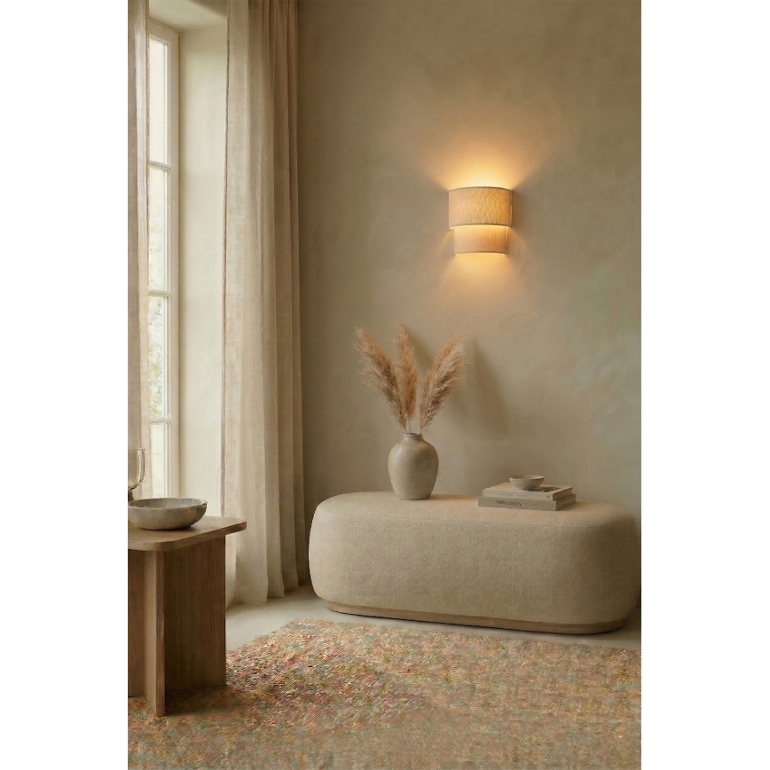 Brilagi - Aplica LED de perete BOHO ECO 1xE27/10W/230V crem