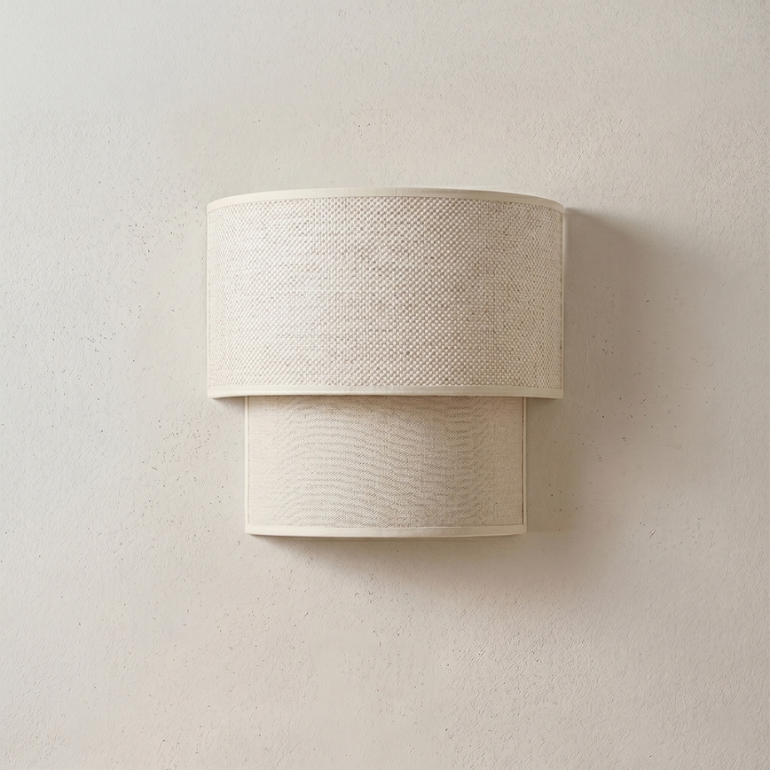 Brilagi - Aplica LED de perete BOHO ECO 1xE27/10W/230V crem