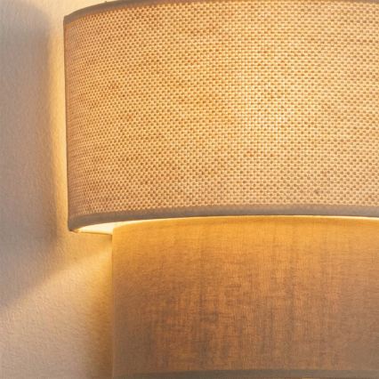Brilagi - Aplica LED de perete BOHO ECO 1xE27/10W/230V crem