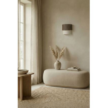 Brilagi - Aplica LED de perete BOHO ECO 1xE27/10W/230V maro/crem