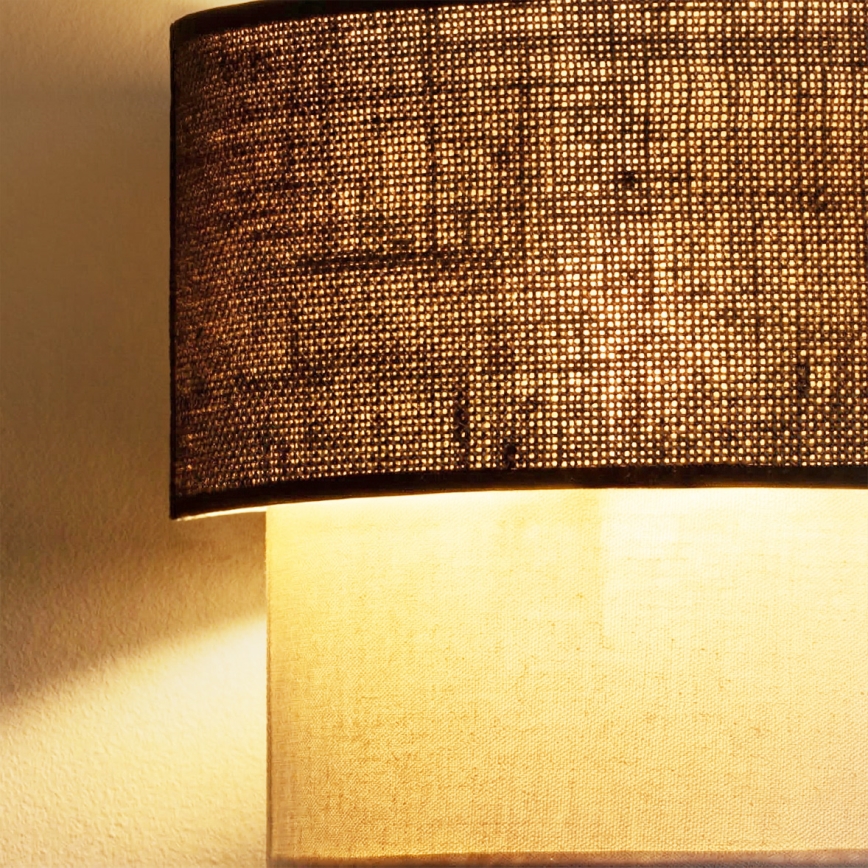 Brilagi - Aplica LED de perete BOHO ECO 1xE27/10W/230V maro/crem