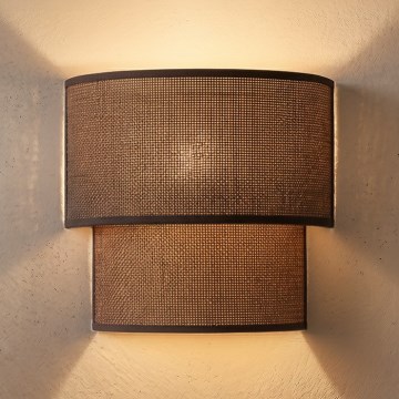 Brilagi - Aplica LED de perete BOHO ECO 1xE27/10W/230V maro