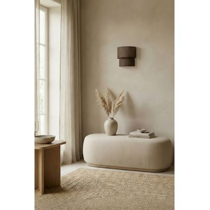 Brilagi - Aplica LED de perete BOHO ECO 1xE27/10W/230V maro