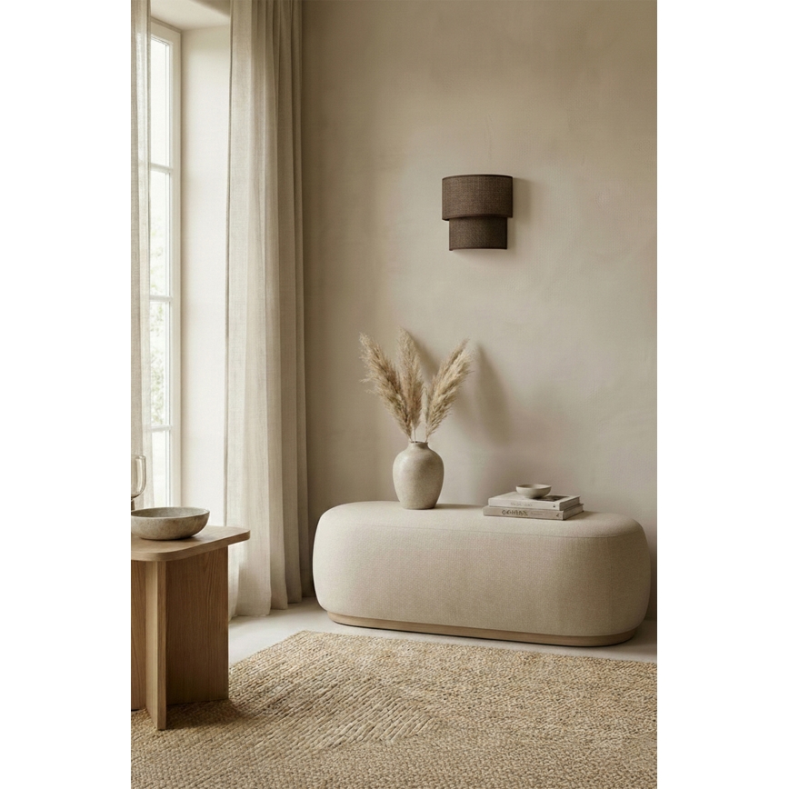Brilagi - Aplica LED de perete BOHO ECO 1xE27/10W/230V maro