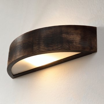 Brilagi - Aplică LED de perete CARVALHO SMOKEY 1xE27/60W/230V, stejar