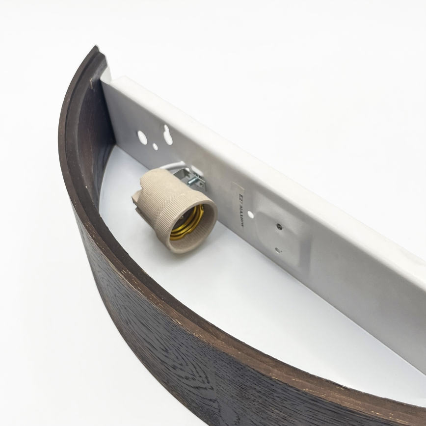 Brilagi - Aplică LED de perete CARVALHO SMOKEY 1xE27/60W/230V, stejar