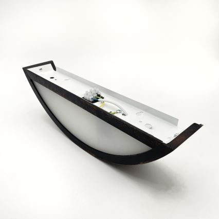 Brilagi - Aplică LED de perete CARVALHO SMOKEY 1xE27/60W/230V, stejar