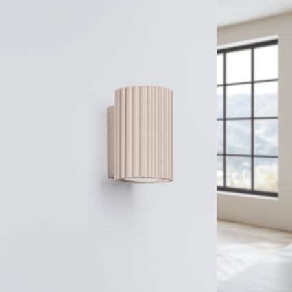 Brilagi - Aplică LED de perete CRESTO 1xGU10/10W/230V 10 cm taupe
