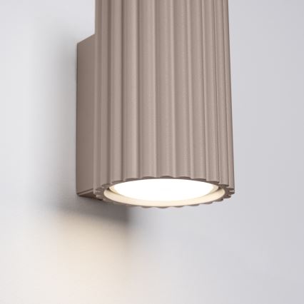 Brilagi - Aplică LED de perete CRESTO 1xGU10/10W/230V 10 cm taupe