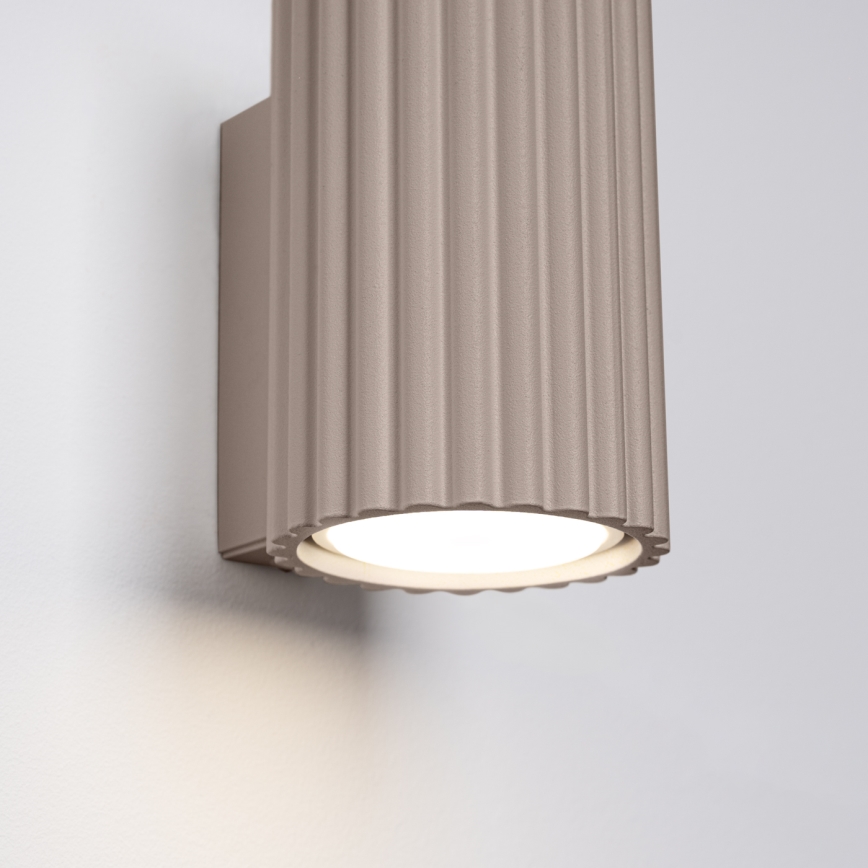 Brilagi - Aplică LED de perete CRESTO 1xGU10/10W/230V 10 cm taupe