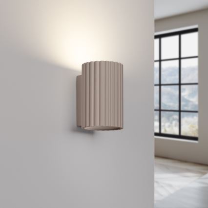 Brilagi - Aplică LED de perete CRESTO 1xGU10/10W/230V 10 cm taupe
