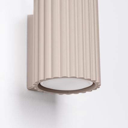 Brilagi - Aplică LED de perete CRESTO 1xGU10/10W/230V 10 cm taupe
