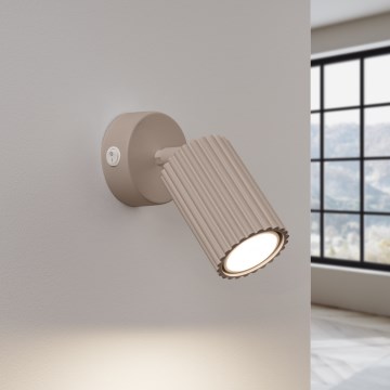 Brilagi - Aplica LED de perete CRESTO, 1xGU10/10W/230V, taupe