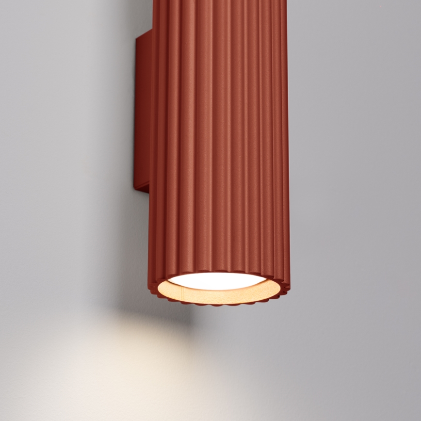 Brilagi - Aplica LED de perete CRESTO, 2x GU10, 10W, 230V, 20 cm, roșie