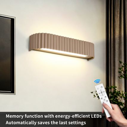 BRILAGI - Aplica de perete LED reglabilă FALCON MODERN LED/14W/230V 3000-6000K 40 cm bej + telecomandă