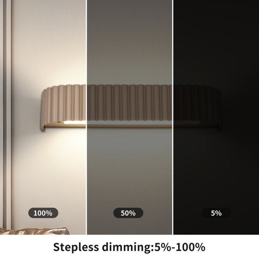 BRILAGI - Aplica de perete LED reglabilă FALCON MODERN LED/14W/230V 3000-6000K 40 cm bej + telecomandă