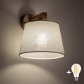 BRILAGI - Aplica LED de perete LATTE SABIA 1xE27/15W/230V pin/alb
