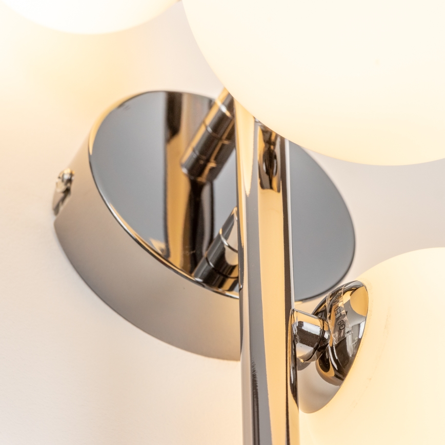 Brilagi - Aplică LED de perete MILLA, 3xG9/3W/230V, crom-negru/alb