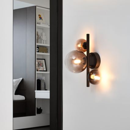 Brilagi - Aplica LED de perete MILLA 3xG9/3W/230V maro/maro fumuriu