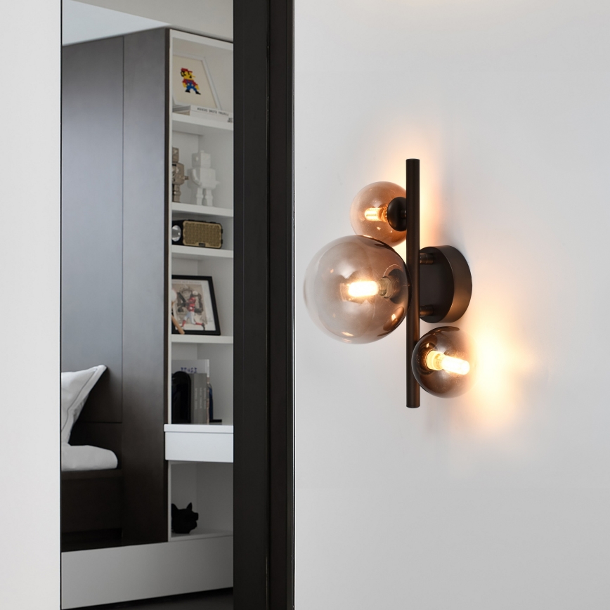 Brilagi - Aplica LED de perete MILLA 3xG9/3W/230V maro/maro fumuriu